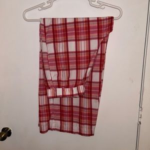 J. Crew pj bottoms or lounging pants. Size Large. Red/white plaid
